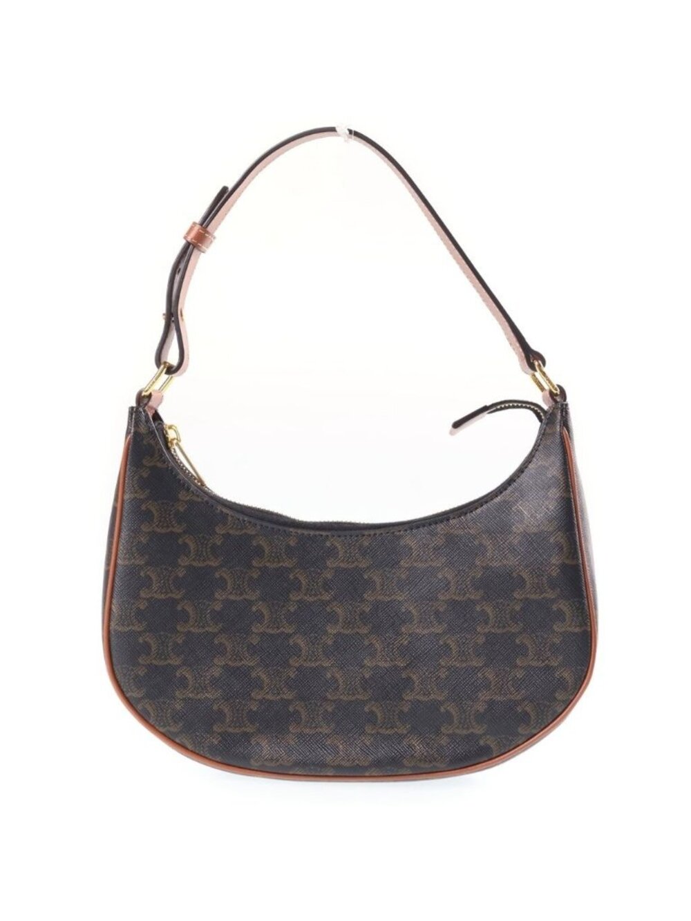 Celine Triomphe Ava Bag Brown Leather Gold